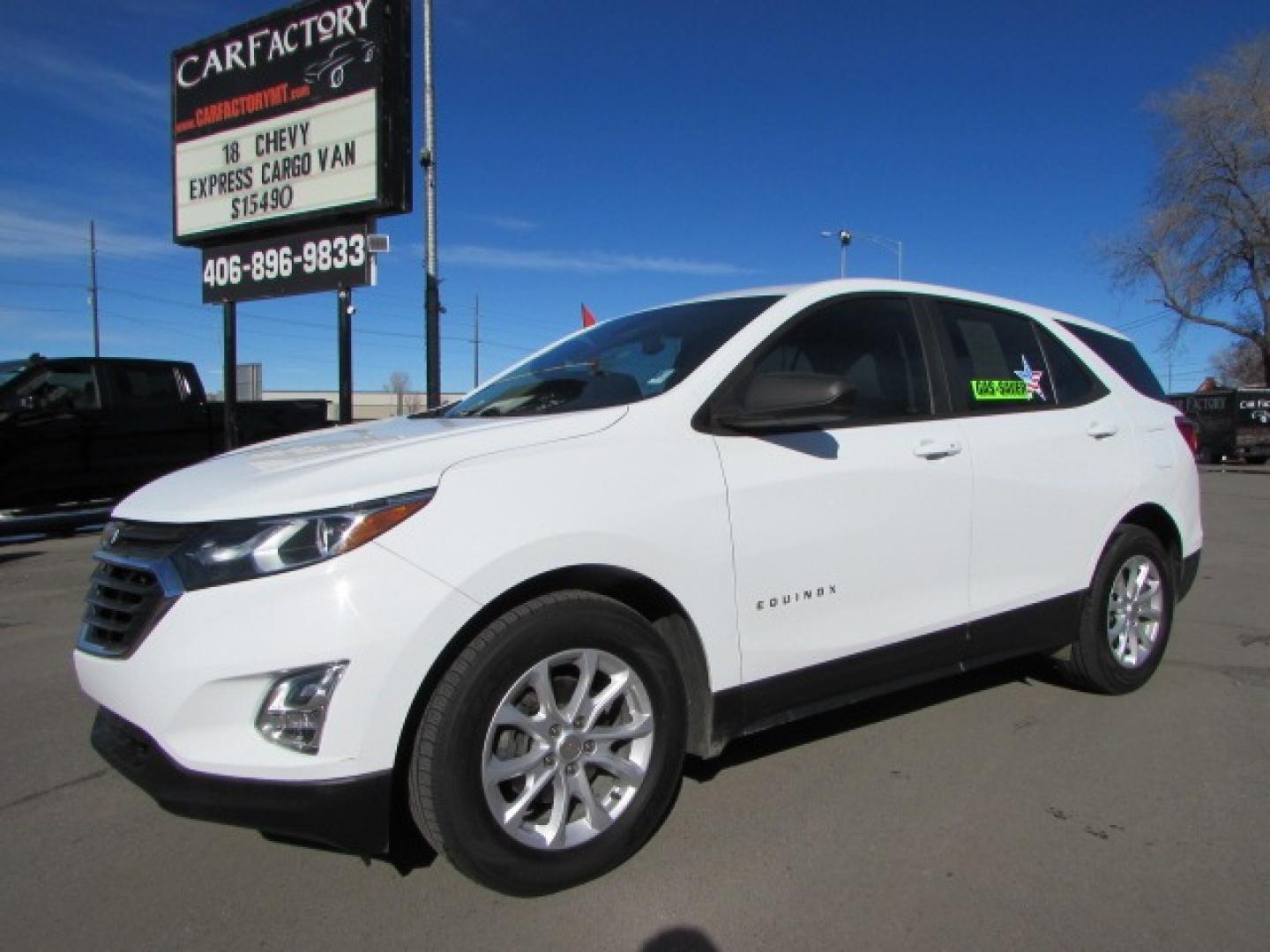 2020 White /Gray Chevrolet Equinox LS (3GNAXHEV8LS) with an 1.5L Turbo 4 cylinder engine, 6 speed automatic transmission, located at 4562 State Avenue, Billings, MT, 59101, (406) 896-9833, 45.769516, -108.526772 - Photo#0